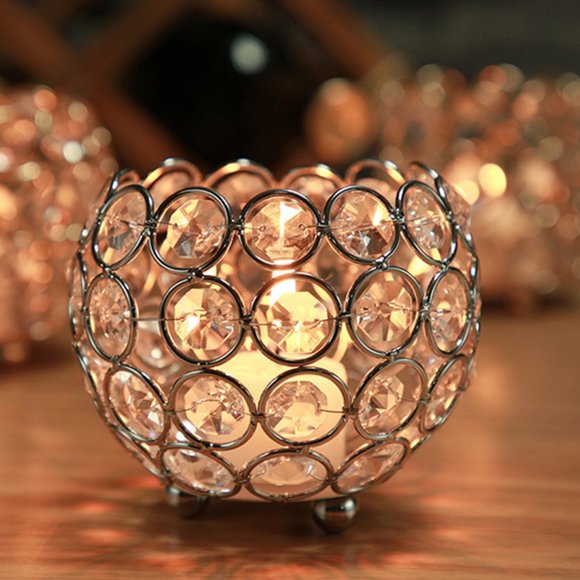 Romantic crystal candle holder, candlesticks - Picture 5 of 7